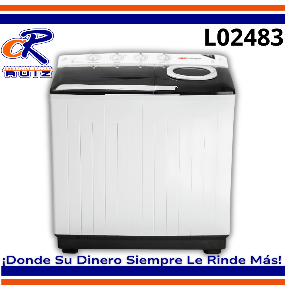 Lavadora Mirage Semiaut 16kg 2tinas